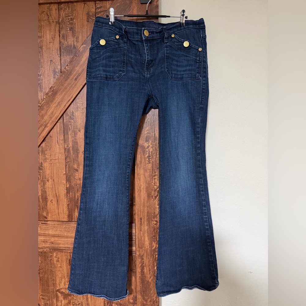 Rock & Republic Dark Blue Flare Jeans Scorpion size 12M